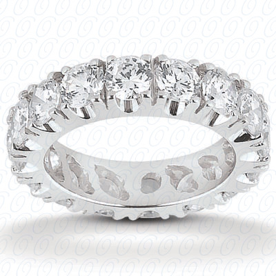 14KP  Round Cut Diamond Unique <br>Engagement Ring 0.53 CT. Eternity Wedding Bands Style