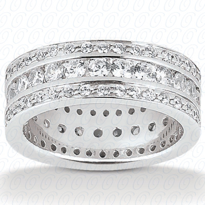 14KP  Round Cut Diamond Unique <br>Engagement Ring 1.79 CT. Eternity Wedding Bands Style