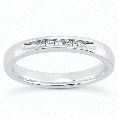 14KP Channel Set Cut Diamond Unique <br>Engagement Ring 0.70 CT. Princess Style
