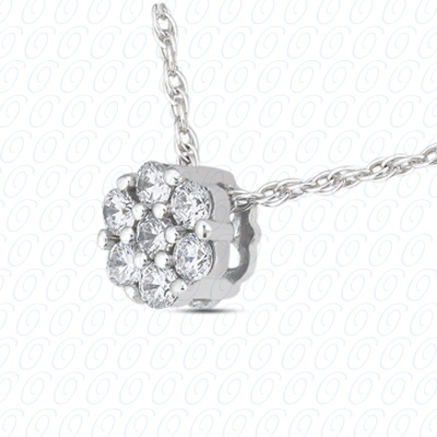 14KP Fancy Pendants 0.14 CT. Pendants
