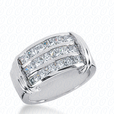 14KP Channel Set 1.47 CT. Princess