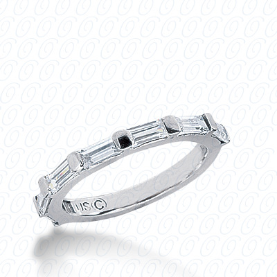 14KP Bar Set 0.70 CT. Baguette