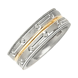 Comfort-Fit Two-Tone Band